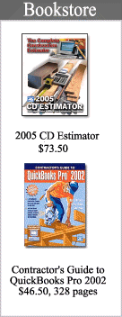 2004 CD Estimator, Contractor's Guide to QuickBooks Pro 2002